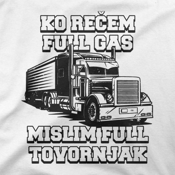 Majica Full gas full tovornjak