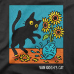 Majica Van Gogh cat