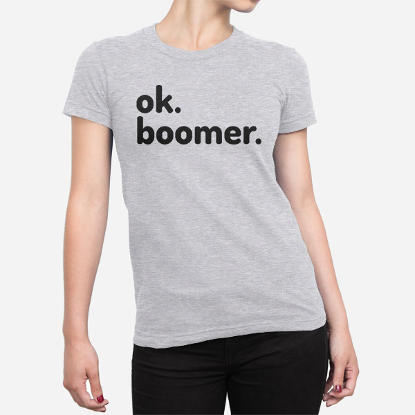 Ženska kratka majica Ok boomer