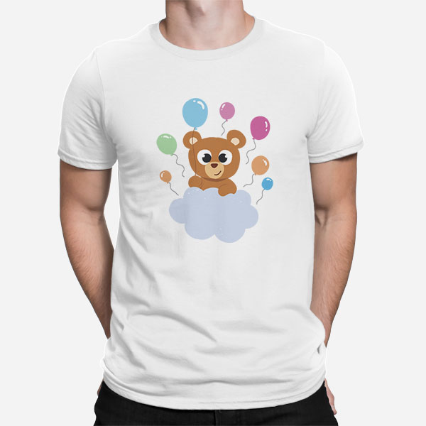 Moška kratka majica Medvedek z baloni