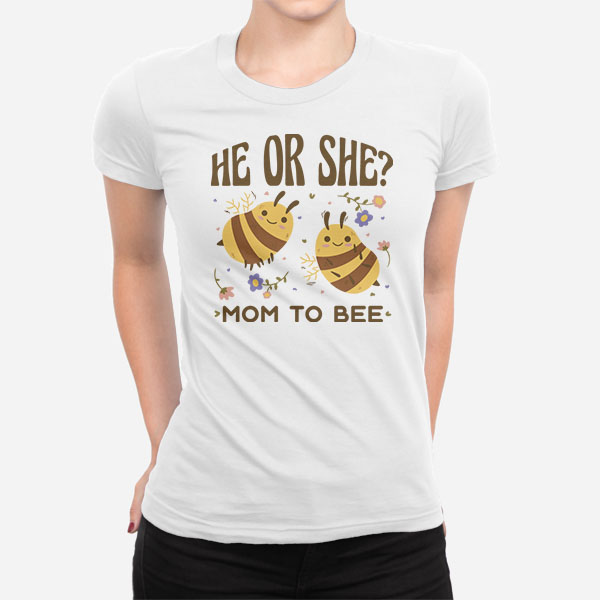 Ženska kratka majica He or She Mom to Bee